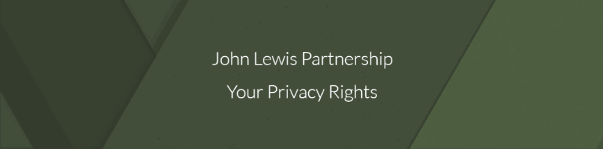 John Lewis Partnership - Your Privacy Rights